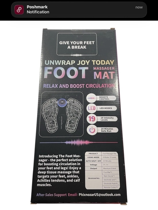Other - EMS Foot Massager Mat Neuropathy Feet for Circulation and Pain Relief NIP NEW